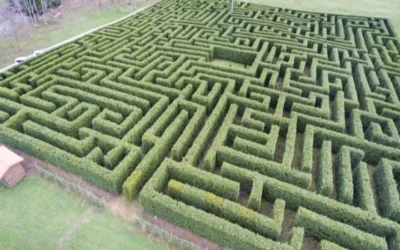 Sich zu verirren macht Spaß. Das Labyrinth von Villapresente in Kantabrien